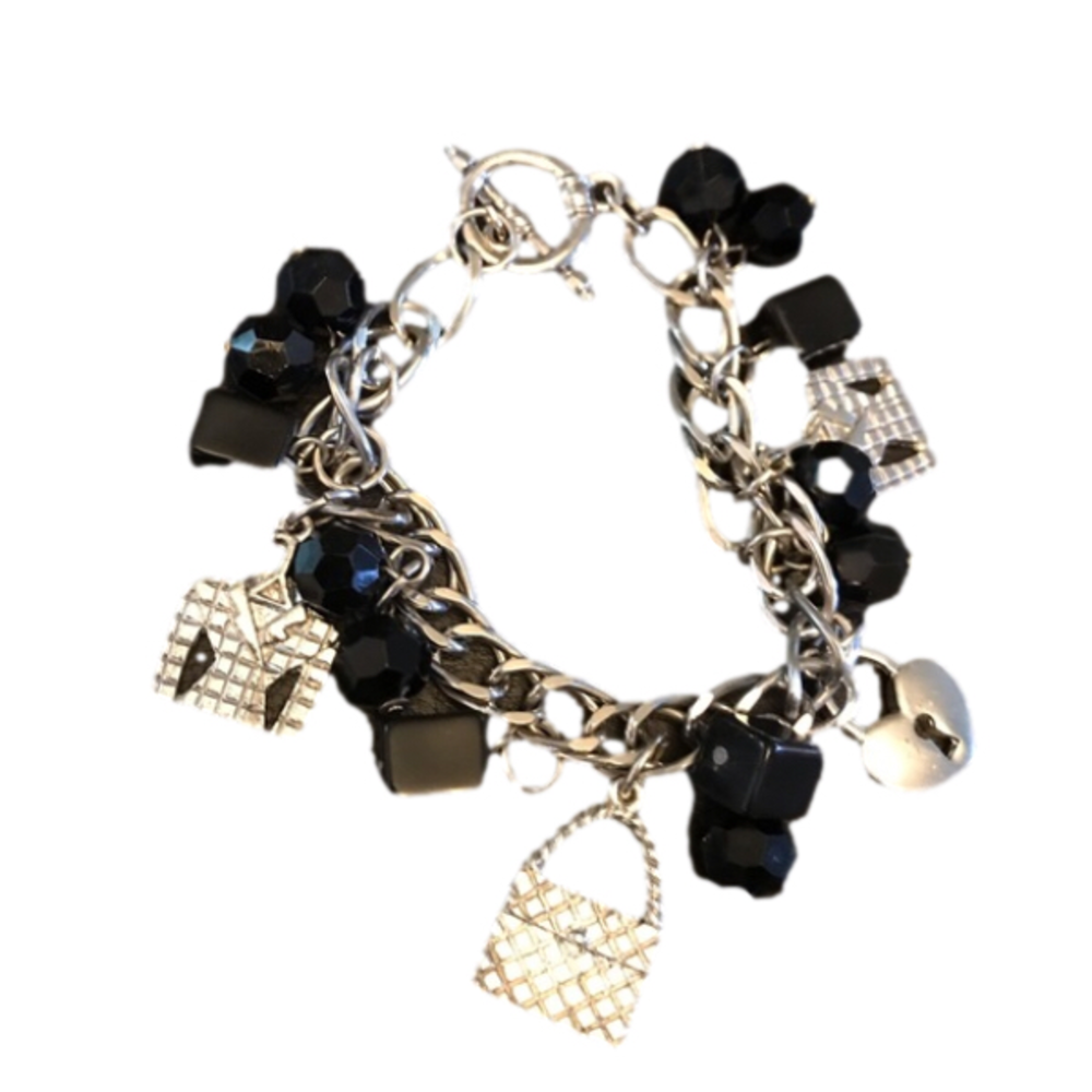 Silver black Costume Fashion Bracelet